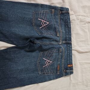 7 For All Mankind Dark Blue Denim Jeans 29
